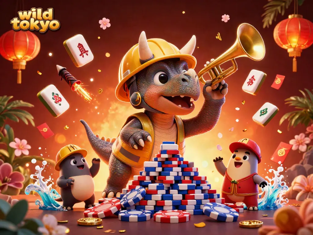 Play exciting casino games at wild tokyo with colorful characters and festive elements.