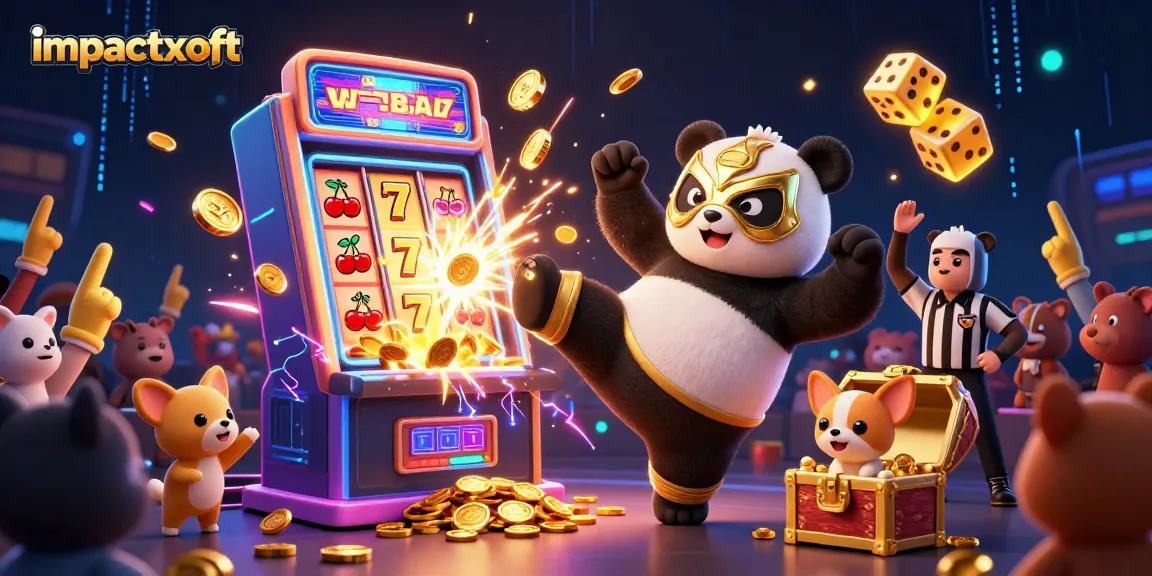 Watch impactxoft's massive jackpot explosion featuring 3D characters amidst exhilarating casino elements.