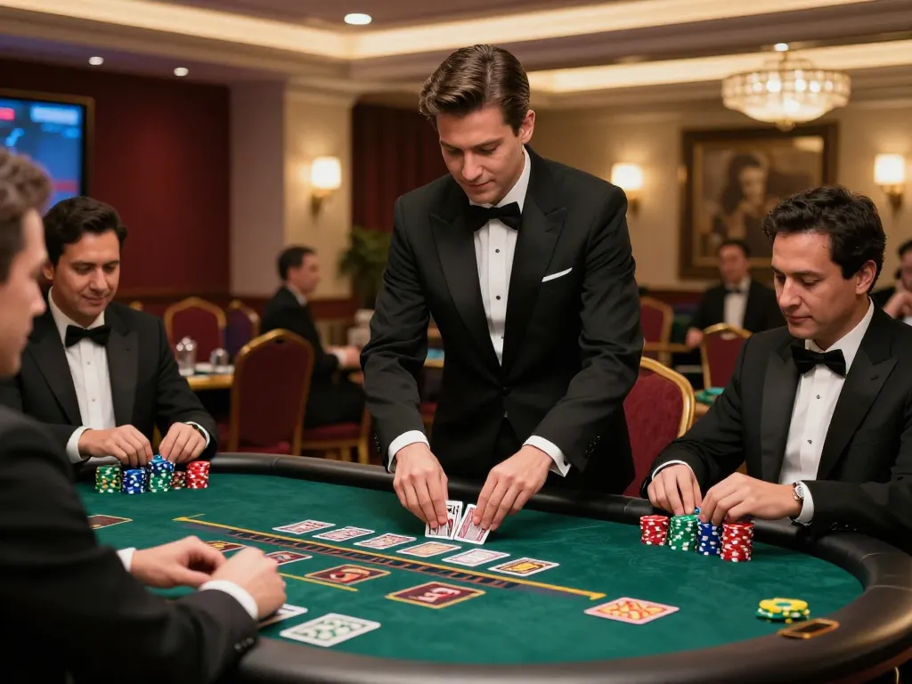 Players enjoying strategic blackjack gameplay at nhà cái F168’s live casino table, highlighting the vibrant atmosphere.