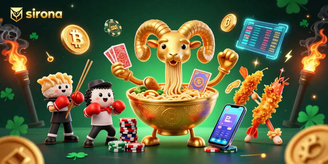 Sirona combines gaming excitement with crypto elements in an ultra-detailed casino illustration