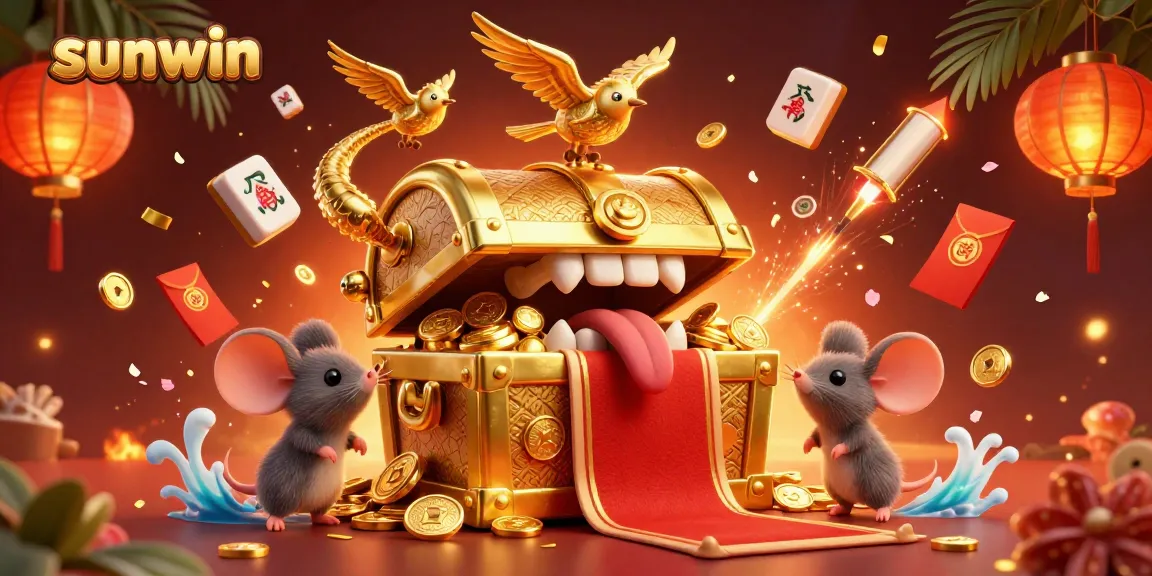 Engage with sunwin, where adventurer mice chase treasures in a vibrant 3D casino scene.