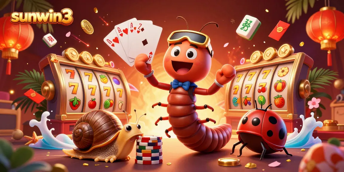 Engage with thrilling gameplay at sunwin3, featuring an energetic cartoon dealer and captivating casino elements.